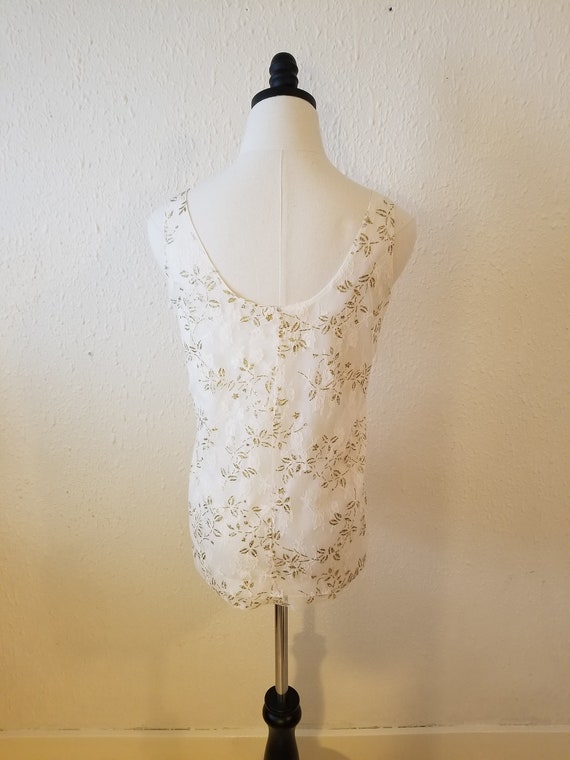 1980s vintage Lace top - image 4