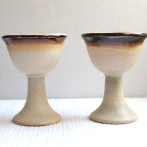 Taças de vinho vintage em grés - Cerâmica Beauce - Philippe Lambert - Década de 1970