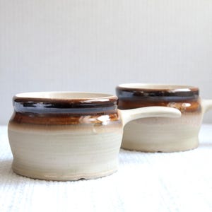 Set of 2 vintage soup bowls - Pottery Ceramics of Beauce - Philippe Lambert