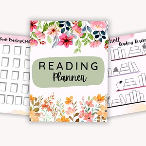 Reading Planner Printable, Reading Journal, Printable Book Planner ...