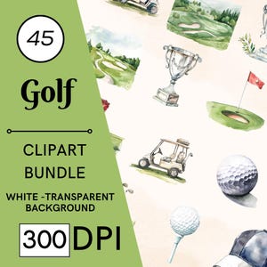 45 Golf clipart, golf png, golf illustraties, golfbaan clipart, sport illustraties, sport png, golfkar png, golfclub clipart, golfbal