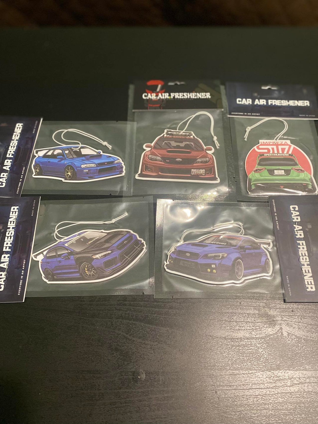 Subaru Cars Air Freshener WRX STI, Impreza, 2018WRX, Classic STI