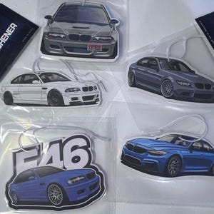 BMW Cars Air Freshener (E46, 2012 M3, M4 YASMARINA, classic M3)