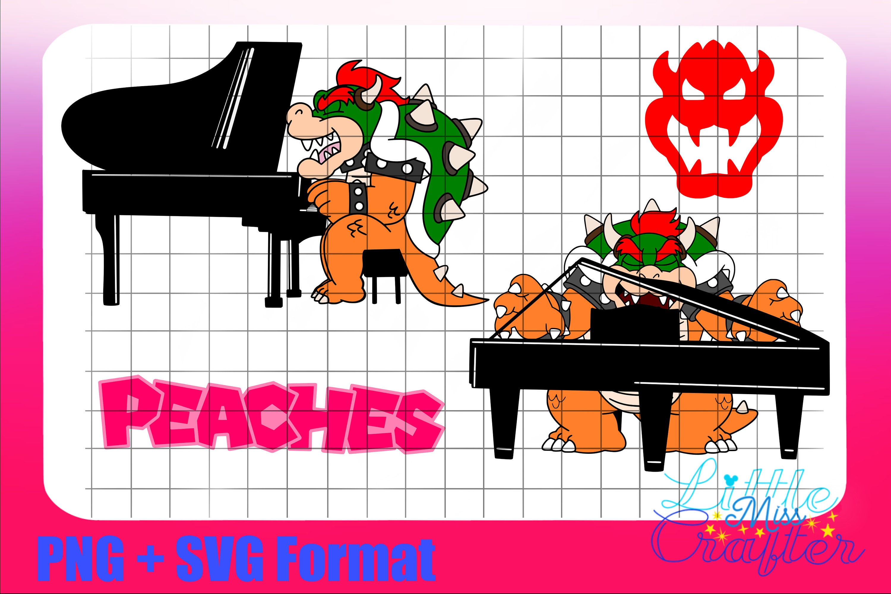 Bowser - Peaches (The Super Mario Bros. Movie) - EASY Piano