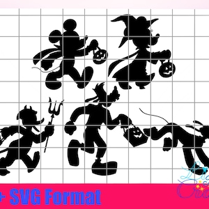 Halloween Character SVG Mickey and Friends SVG PNG can be used for many crafting projects :)