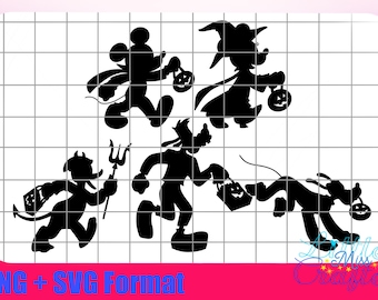 Halloween Character SVG Mickey and Friends SVG PNG can be used for many crafting projects :)