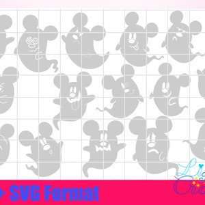 15 archivos SVG y PNG de Ghost Mickey, perfectos para Halloween o simplemente si te encantan todas las cosas espeluznantes