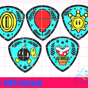 Mario Kart Battle Modes PNG + SVG Kolorowe warstwy i kontury