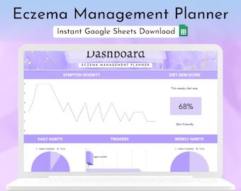 Eczema Management Planner: Google Sheets, Skin Journal (Instant Download)