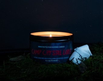 Camp Crystal Lake 12oz Soy Wax Candle | Friday the 13th Inspired