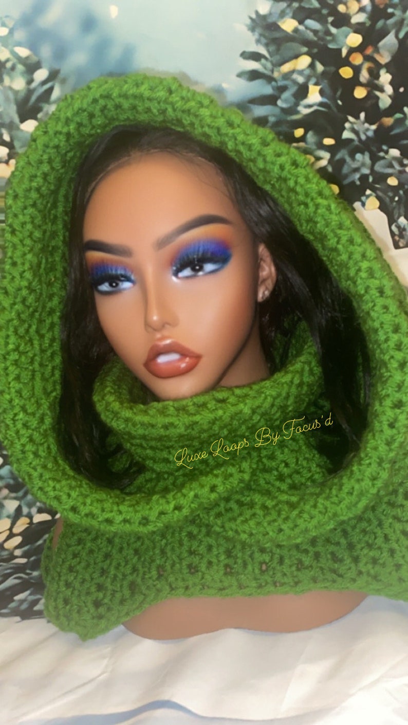 Matrixx Hood/ Crochet Hood With Satin Lining as Seen on Instagram and