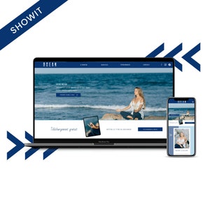 Showit Website Template Ocean