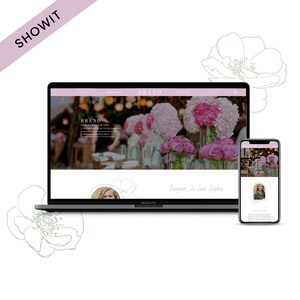 Showit Website Template Wedding