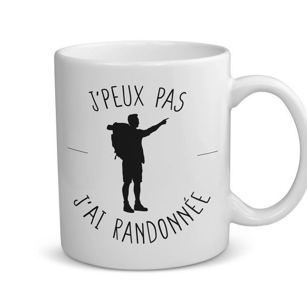 Mug en céramique, 330ml, J'peux pas j'ai randonnée