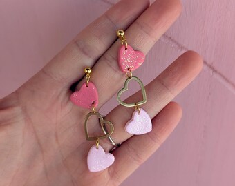 Sparkly Heart Dangle
