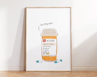 THE 1 Folklore Printable Merch/Taylor Swift Poster/Dopamine Decor/Pharmacy Gifts/Taylorswift Song Lyrics Wall Art/Swiftie PNG/Pill Box Art