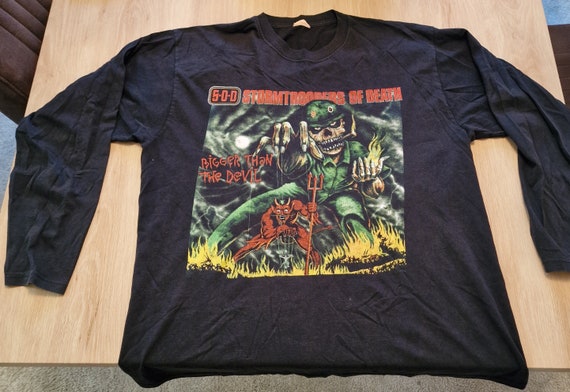 Stormtroopers of Death S.O.DロングスリーブTシャツ S.O.D. Stormtroopers of Death Vintage Xl Long Sleeved Shirt