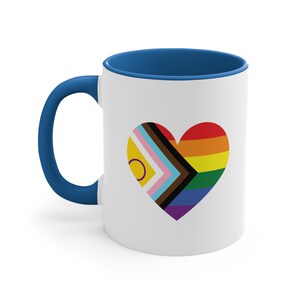 Rainbow Heart Pride Coffee Mug - Love Is Love