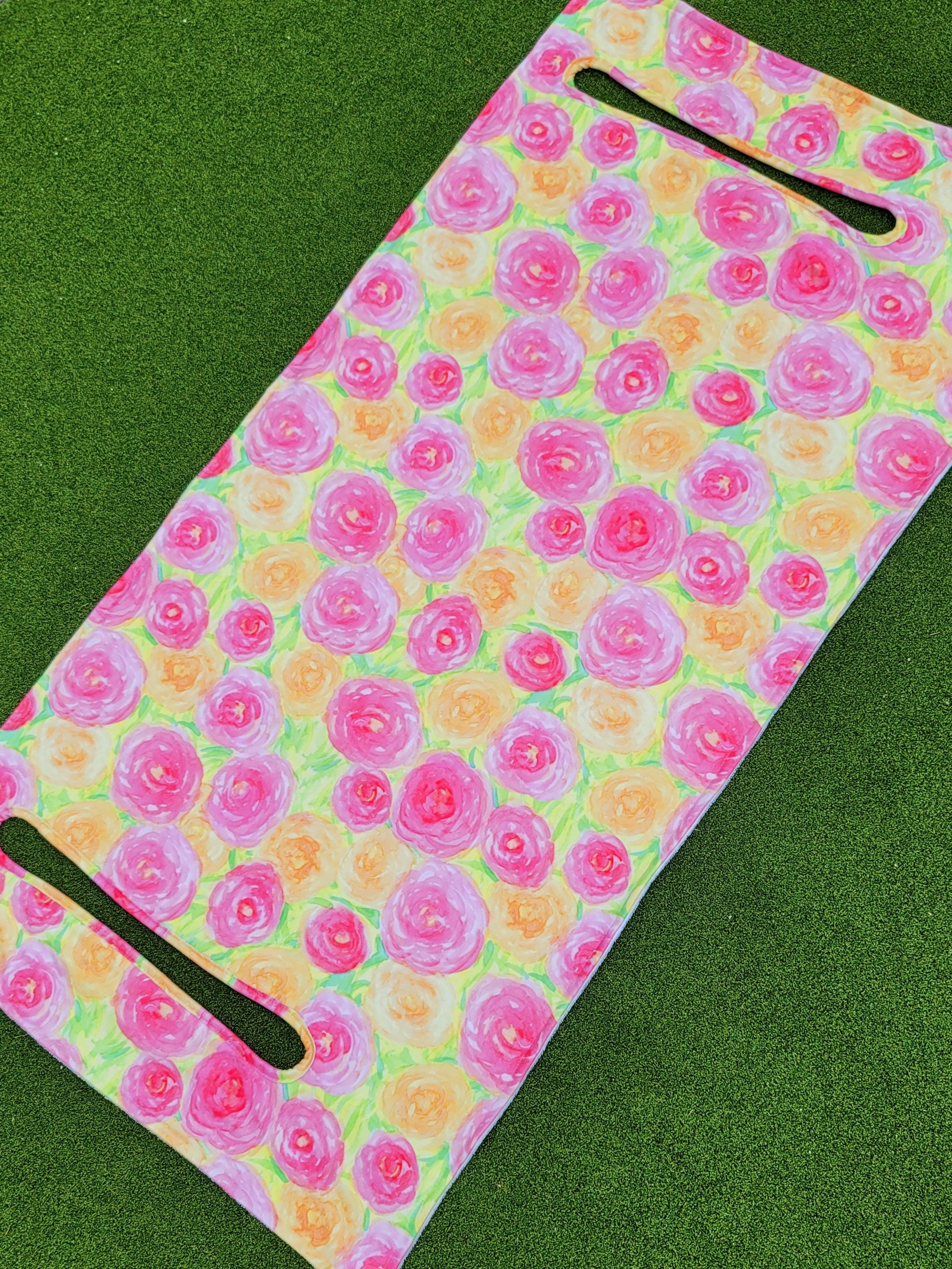 Golf Cart Seat Cover in Stop & Smell the Roses Golf Cart Seat Blanket