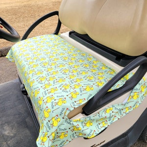 Golf cart seat cover Watch for the Birdie golf cart seat blanket with or without terry cloth back reversible seat cover golf accessories