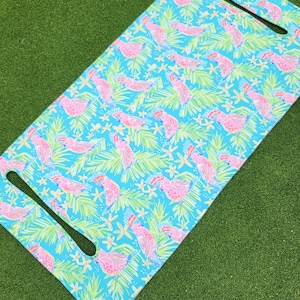 Golf cart seat cover Parrot-ise Found fleece golf cart seat blanket with or without terry cloth back reversible seat cover golf gifts
