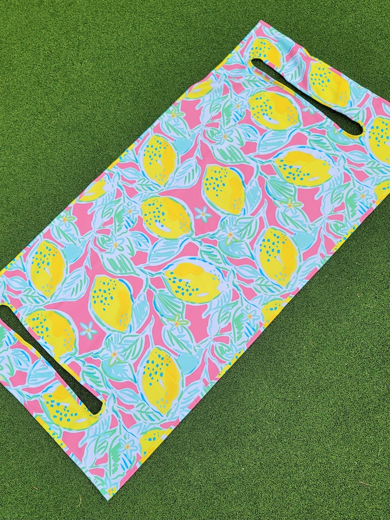 Golf Cart Seat Cover in Pink Lemonade Golf Cart Seat Blanket With or