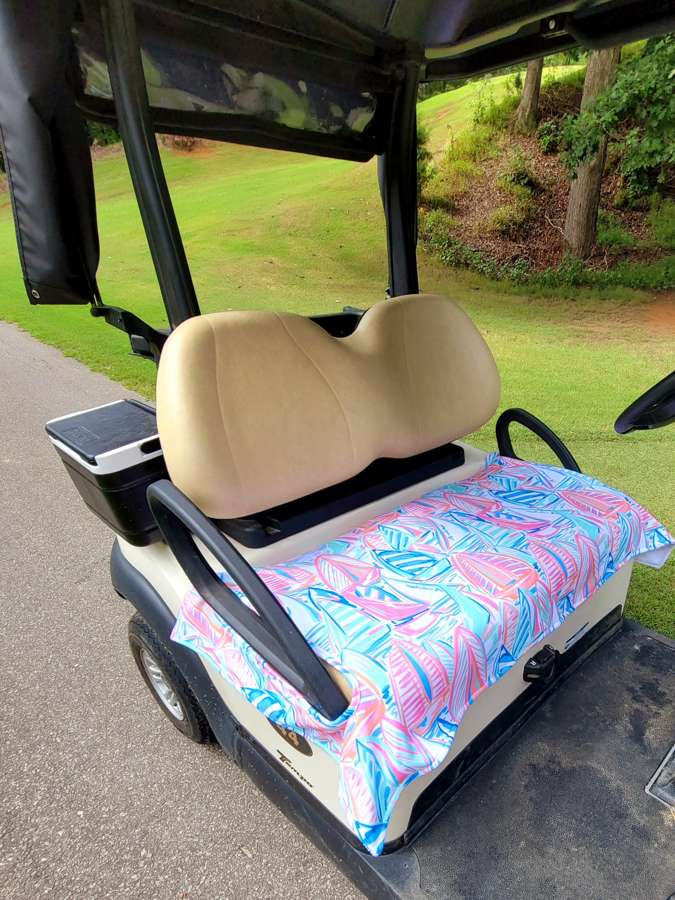 Golf Cart Seat Cover in Lillie's in the Lie Golf Cart Seat Blanket With