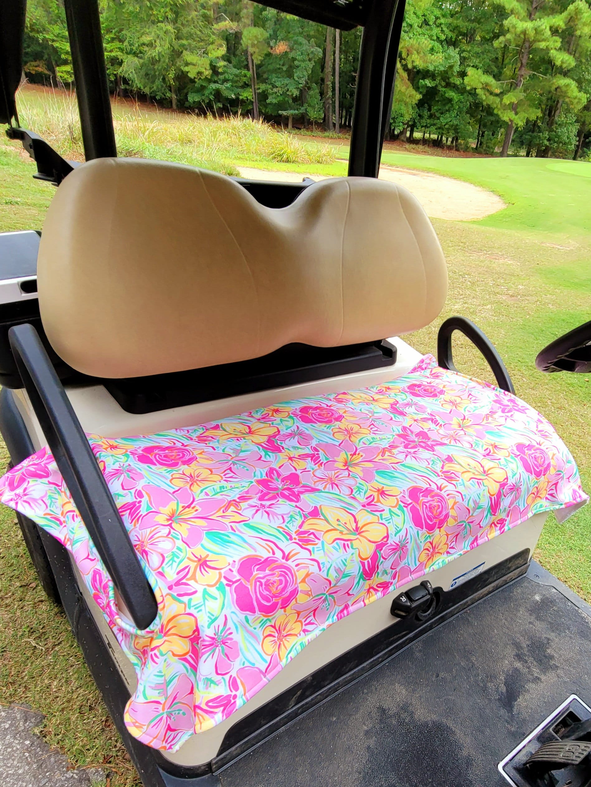 Golf Cart Seat Cover in Lillie's in the Lie Golf Cart Seat Blanket With or Without Terry Cloth