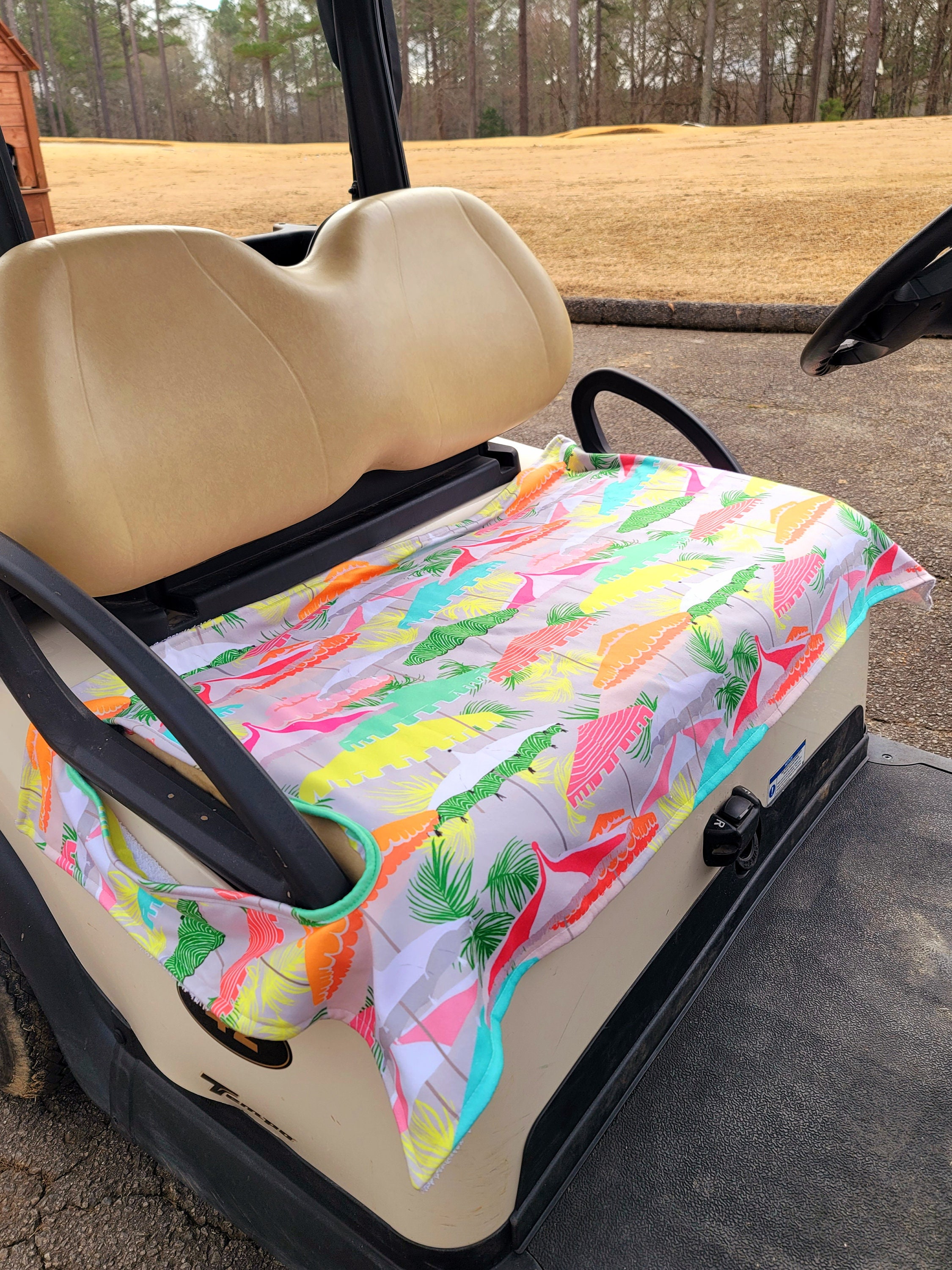 Golf Cart Seat Cover in Resort Living Golf Cart Seat Blanket With or