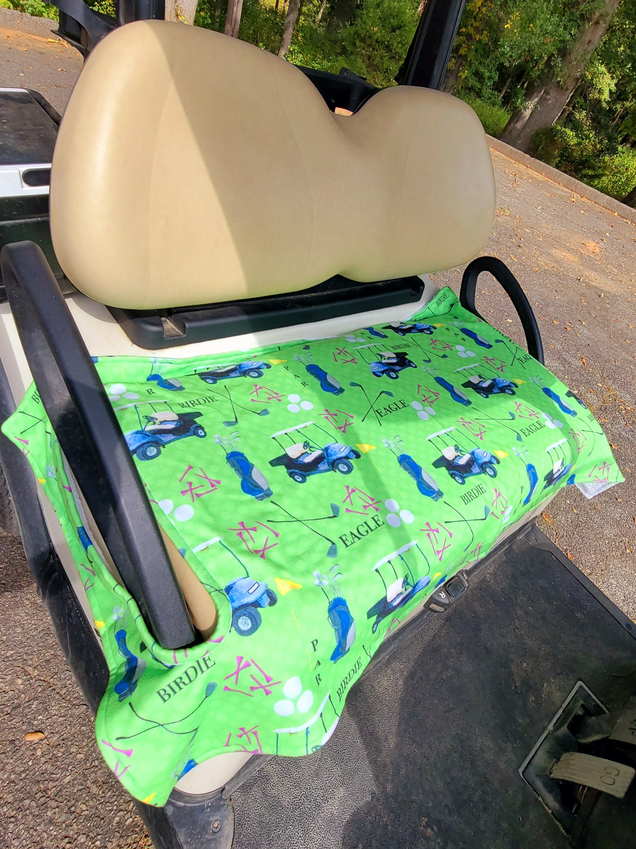 Golf Cart Seat Cover Watch for the Birdie Golf Cart Seat Blanket With