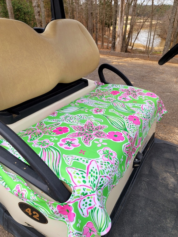 Golf Cart Seat Cover in Spotted on the Green Golf Cart Seat