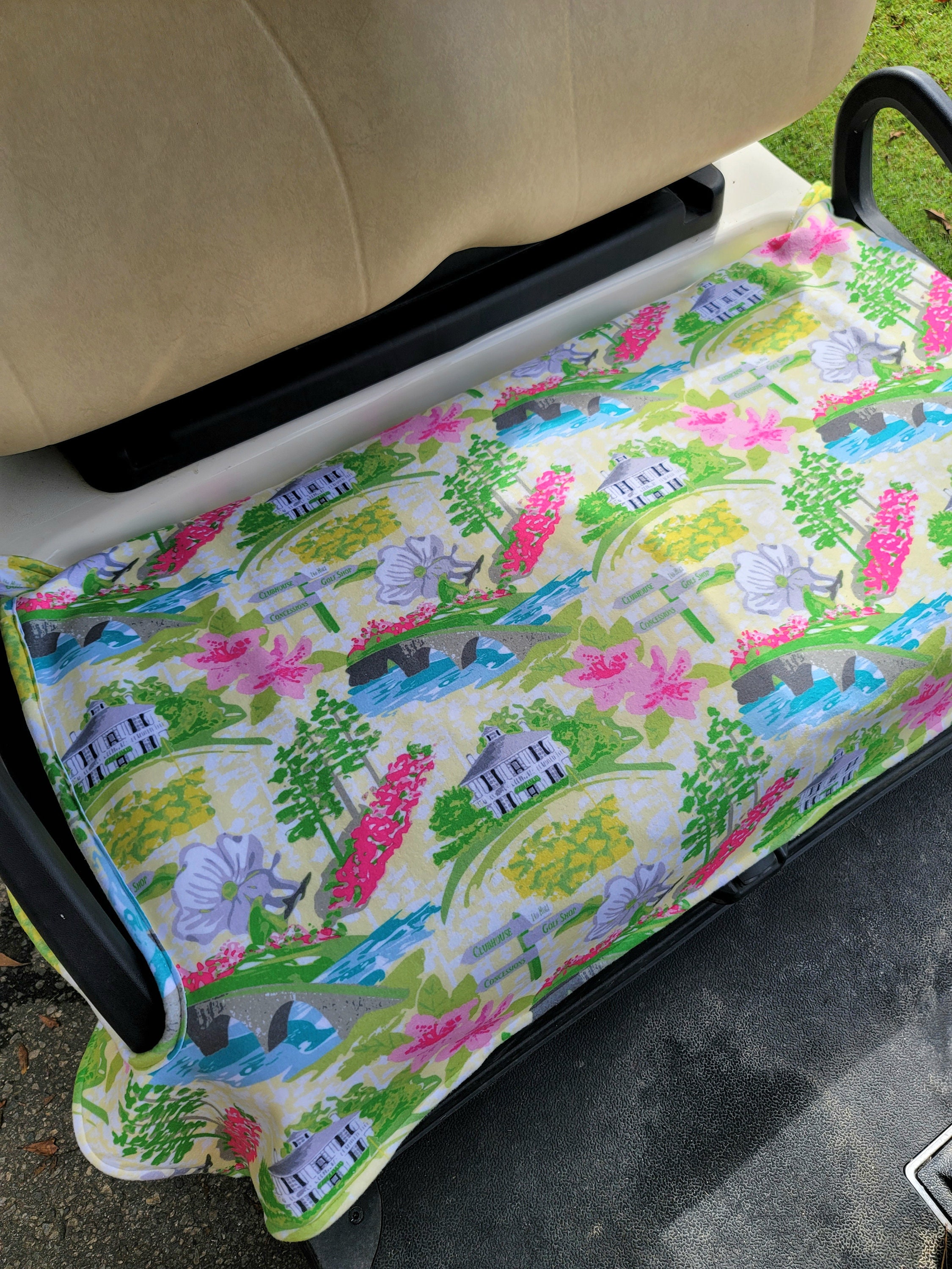 Golf Cart Seat Cover in at the Masters Fleece Golf Cart Seat Blanket