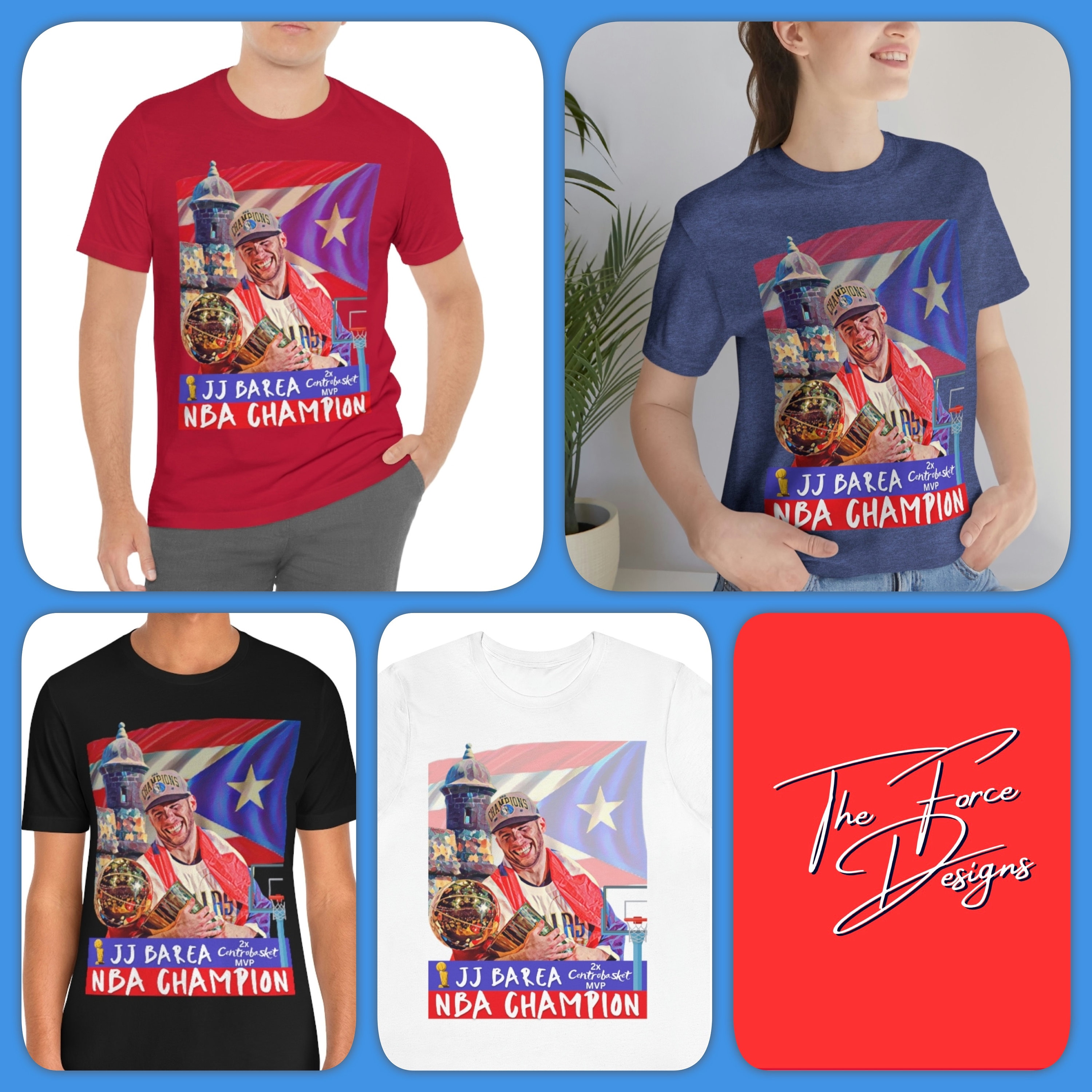 Buy JJ Barea the Force Designs Nba Champion Nba Boricua