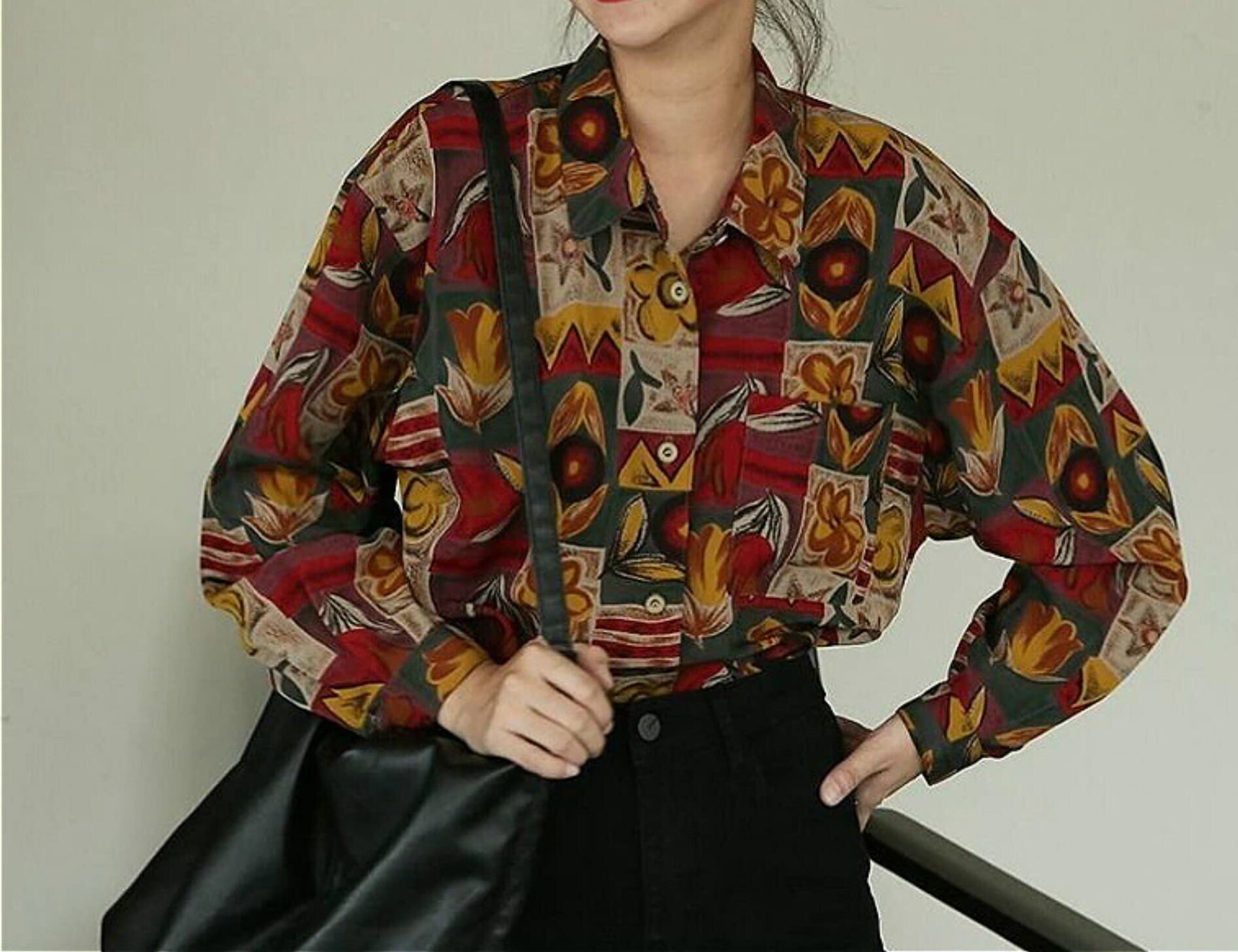 Patchwork Shirt - Etsy Canada