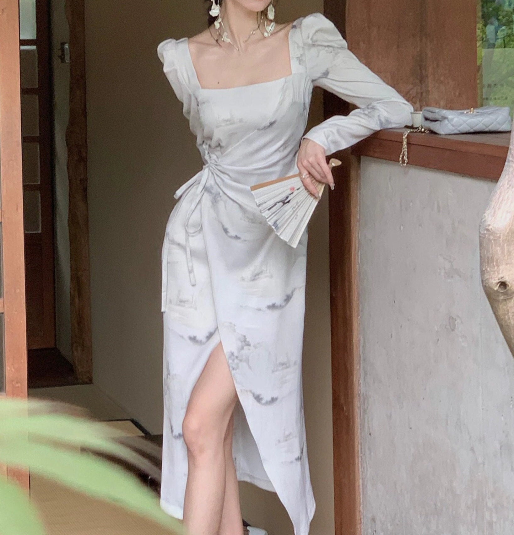 Y´s 22ss 擬麻ニット×トリアセテート デシン着物ジャケット 先着順