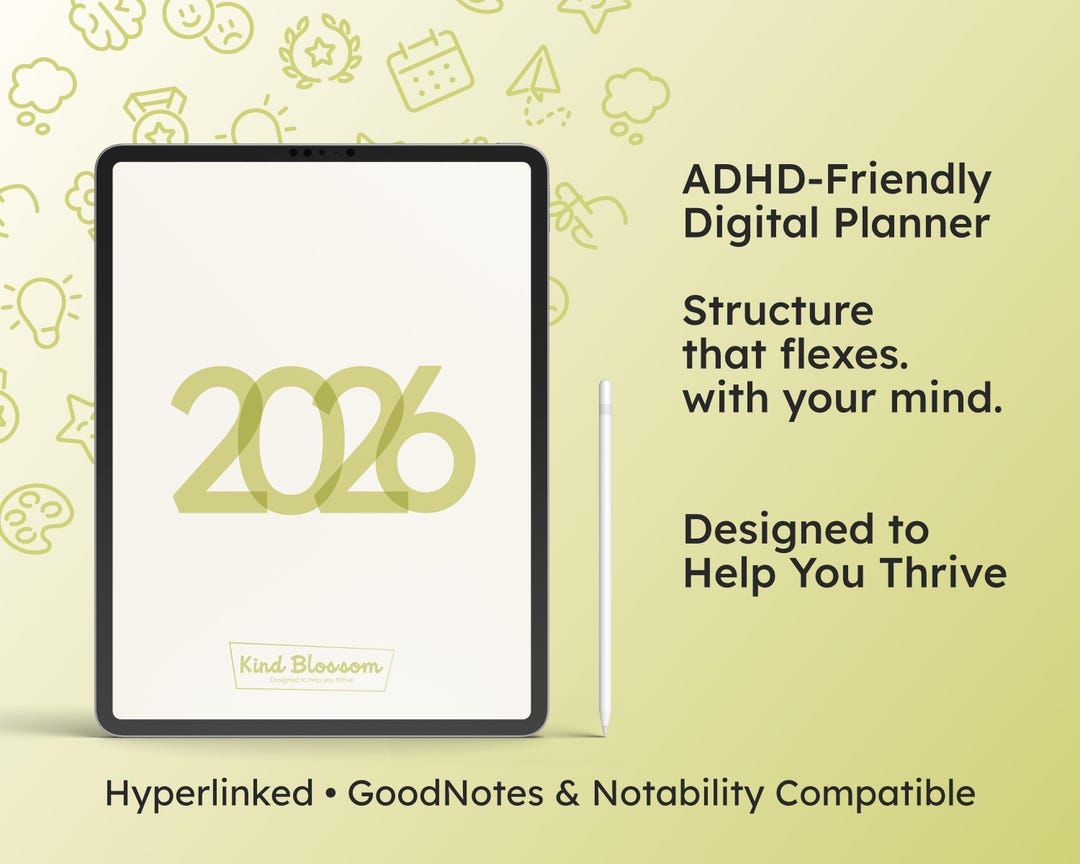 Matcha 2026 Digital Planner for Goodnotes | Hyperlinked Tabs | Daily ...