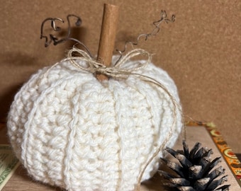 Medium Decorative Crochet Pumpkin