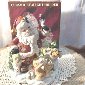 Kirkland Santa's Visit クリスマス磁器製装飾品 Kirkland Santas - Etsy