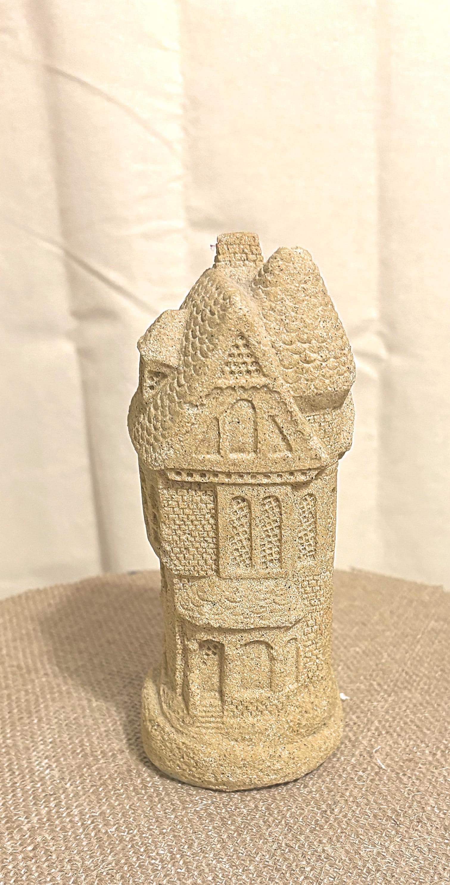 Unique Sandcastle Figurine Real Sand with Resin Coating