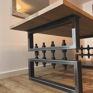 Height adjustable double rectangular table design zdjęcie 4