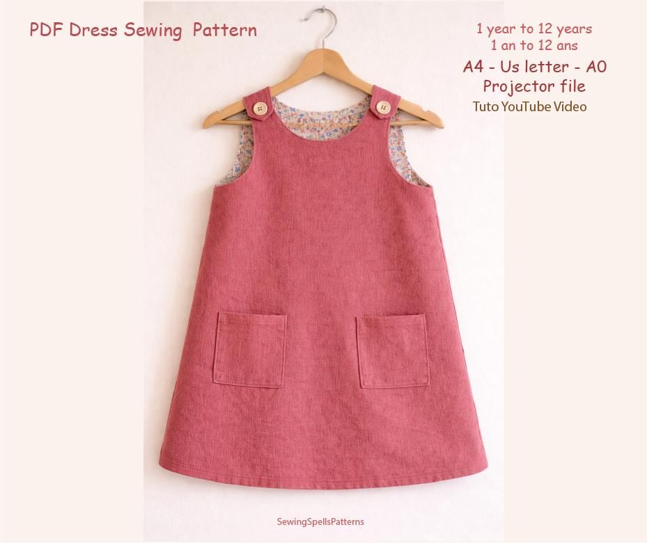 knee length dresses for ladies Vera A-line woven dress with pockets (PDF) – Sinclair Patterns