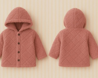 Children's coat pattern PDF | 3 months to 12 years | Unisex sewing pattern for girls and boys | A4 US Letter | Printable French pattern