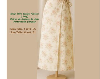 Long Wrap Skirt Sewing Pattern