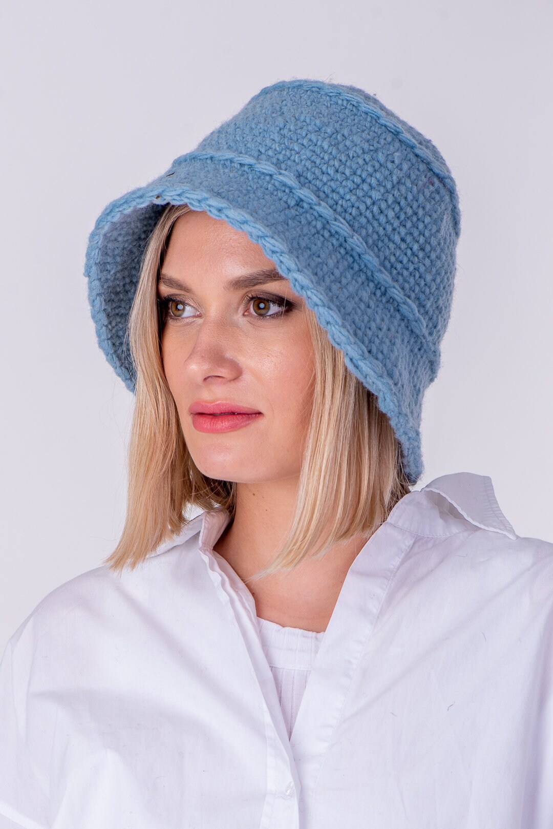 Knit Bucket Hat - Etsy