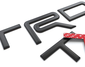 3D Domed TRD Skid Plate Letter Inserts: Tacoma & 4Runner (2016-2023) - US Made