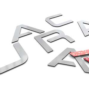 Bumper ABS Plastic Letter Inserts for Acura TL 2004-2008 Color Options