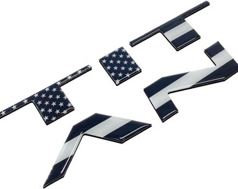 Nissan Titan Tailgate Letter Inserts: 3D Domed Decals (2021-2024)