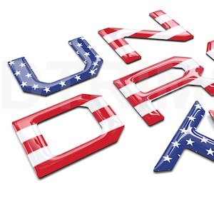 Raised 3D  Letter Inserts Decals For Tailgate Compatible With TUNDRA 2014-2021 Model  US Made More Colors Available