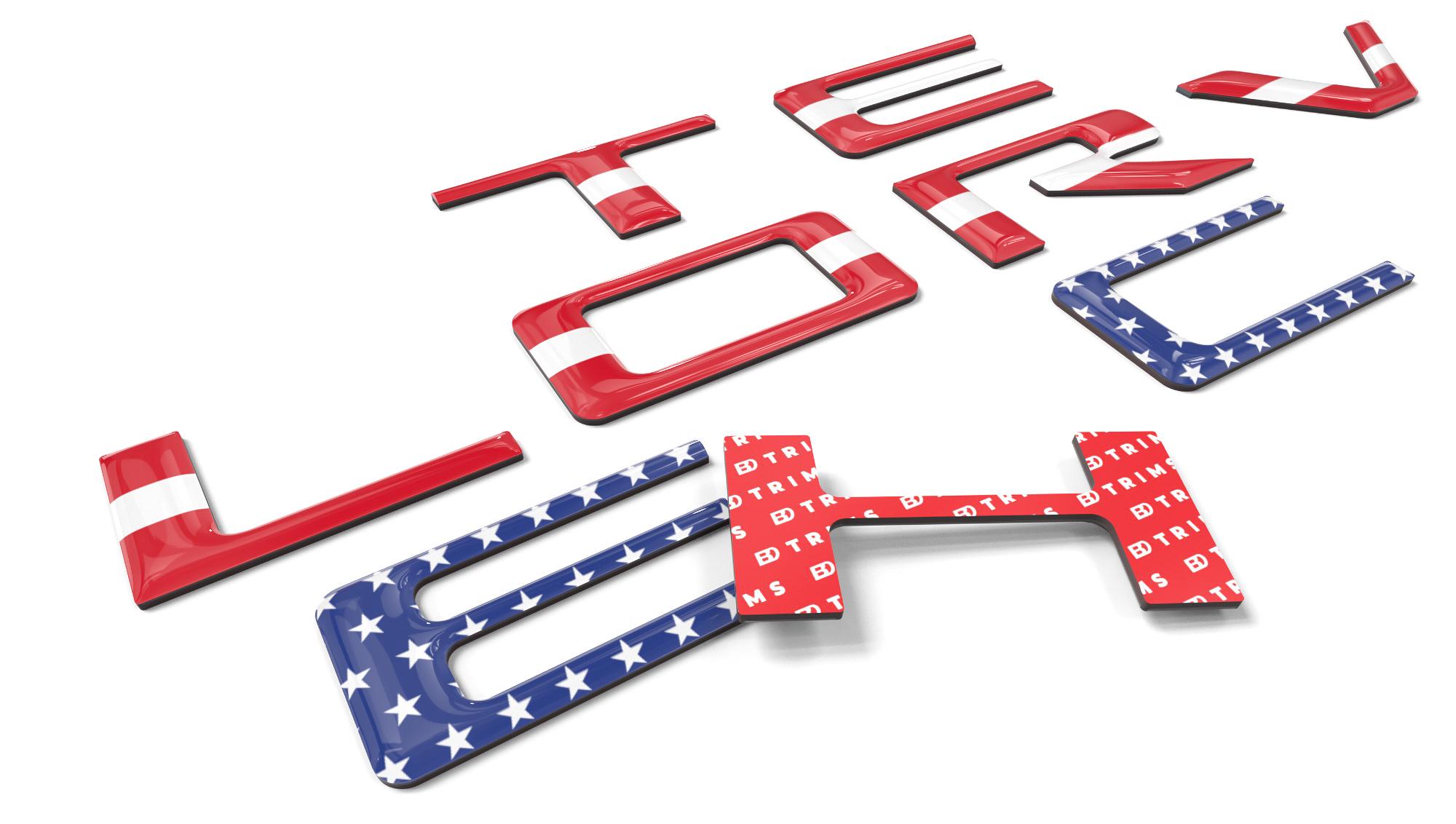 Chrome 3D Tailgate Insert Letters For 2019-2025 Chevy Silverado – CHEVROLET Decal