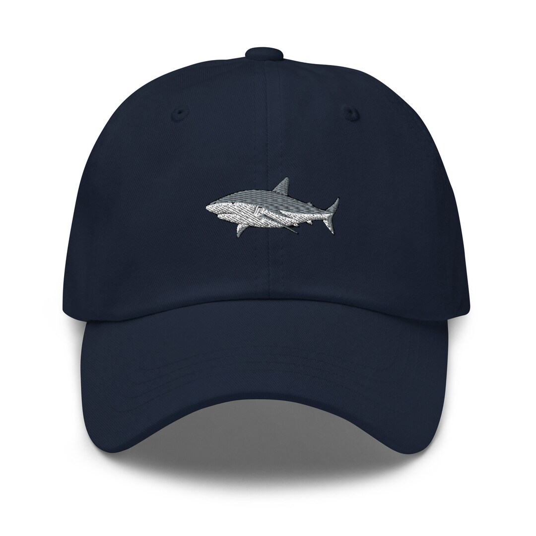 Embroidered Great White Shark Dad Hat, Marine Wildlife Cap - Etsy
